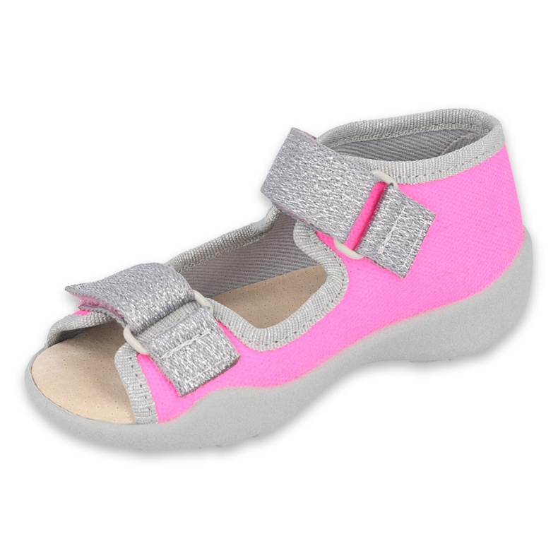 Befado children's shoes 342P032 pink silver grey 1