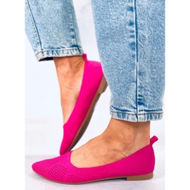 BM Openwork ballerinas Forlani Fuchsia pink 2