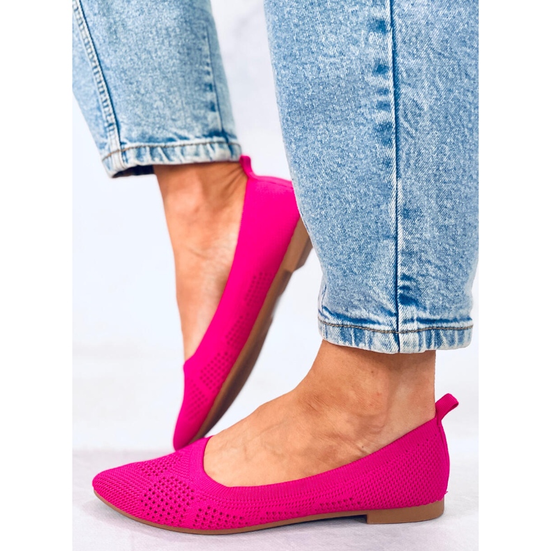 BM Openwork ballerinas Forlani Fuchsia pink 2