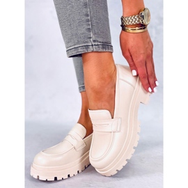 BM Dench Beige platform loafers 2