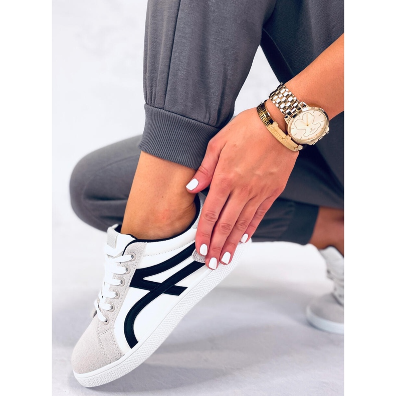 BM Women's Wilson White sneakers grey 2 BM Women's Wilson White sneakers grey 2