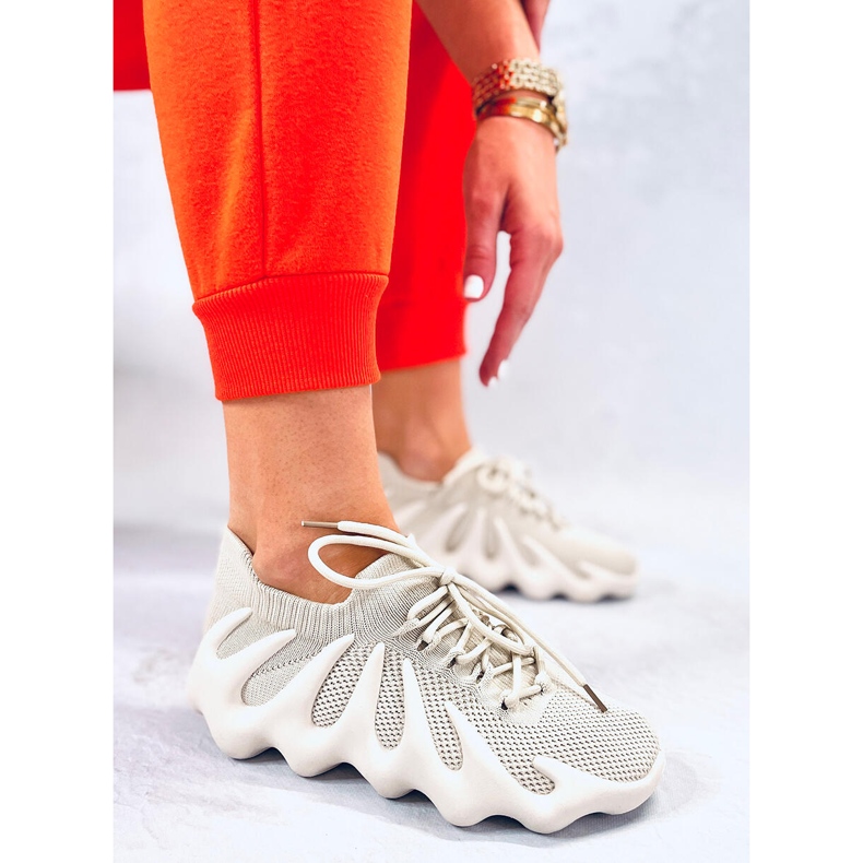 BM Eaton Beige sock trainers 1