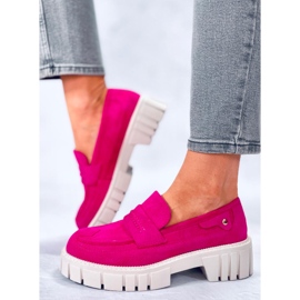 BM Platform loafers from Chandra Peach pink 1