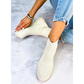 BM Withers Beige stretchy ankle boots 1