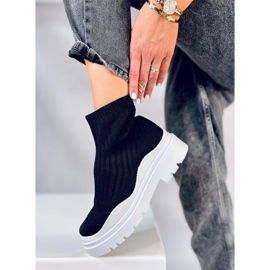BM Elastic ankle boots Withers BLACK/WHITE 1