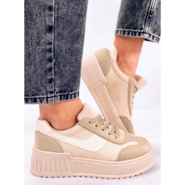 BM Kirby Khaki platform sneakers beige 2
