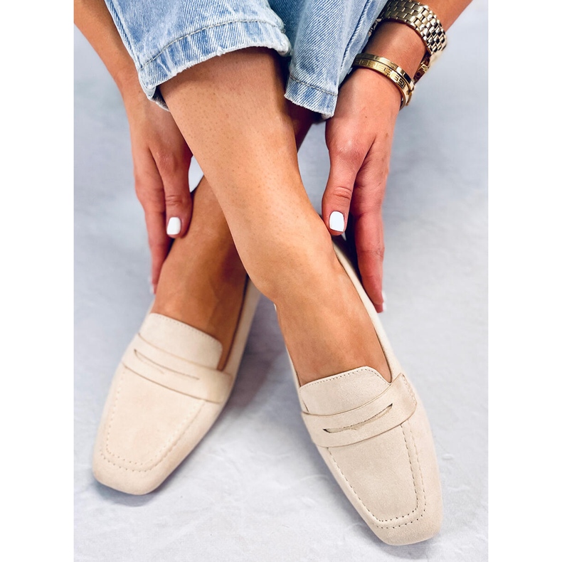 Class Beige classic suede loafers 2