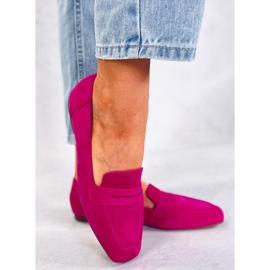 BM Classic suede loafers Class Fuchsia pink 1