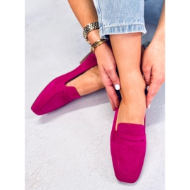 BM Classic suede loafers Class Fuchsia pink 2