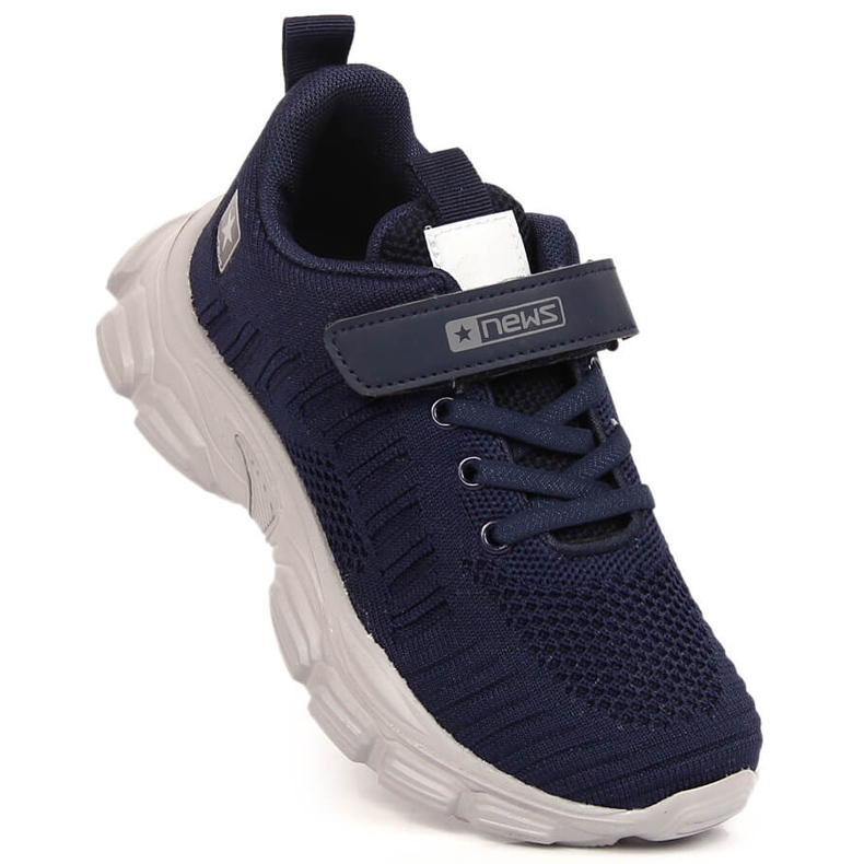 Children's sports shoes on the platform navy blue NEWS 1