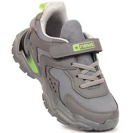 Gray platform children's sports shoes NEWS grey 1