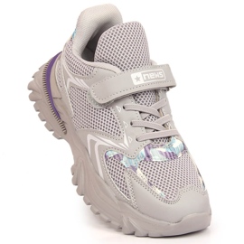 Girls' gray platform sports shoes NEWS grey 1 Girls' gray platform sports shoes NEWS grey 1