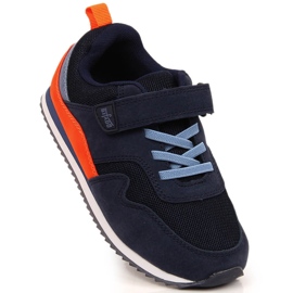 Children's sports shoes with velcro navy blue Befado grenade 1