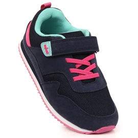 Girls' sports shoes with velcro navy blue Befado 1 Girls' sports shoes with velcro navy blue Befado 1