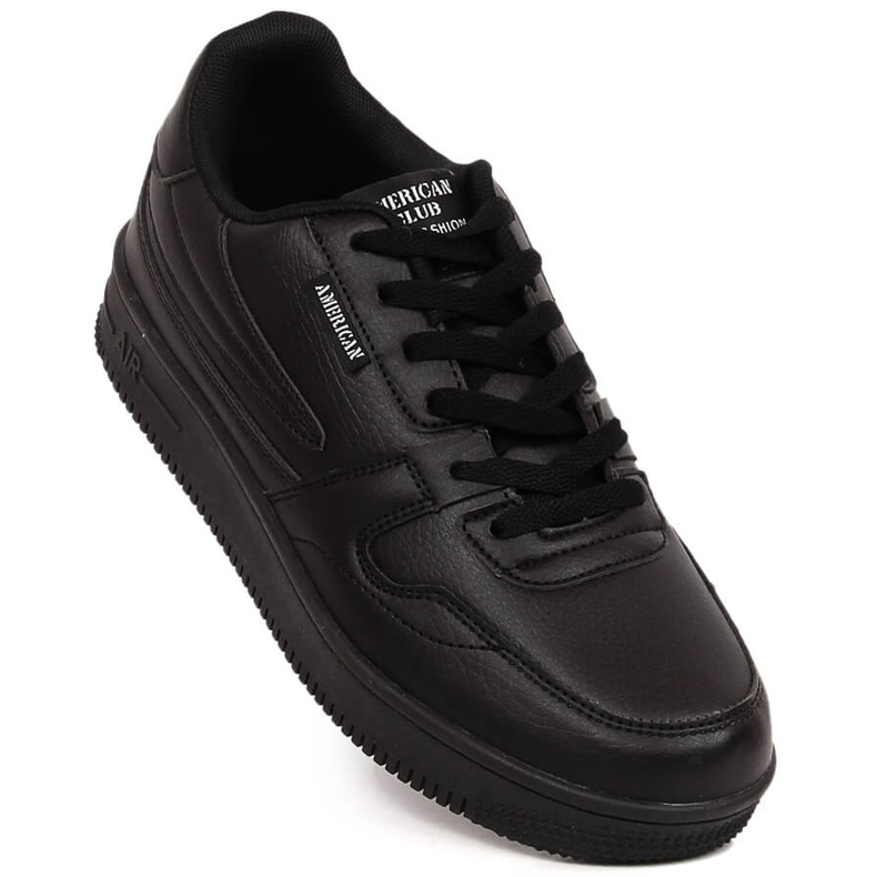 Black American Club 57/23 lace-up sports shoes 1