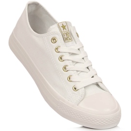 Women's low white NEWS sneakers 1