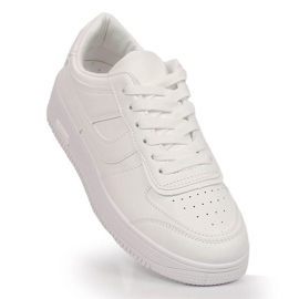 Vinceza 19431 white platform sports shoes 1