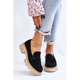 PM1 Women's Loafers Flat Heel Shoes Black Fletcher 2