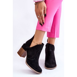 PM1 Black Layne Cut Out Suede Boots 1