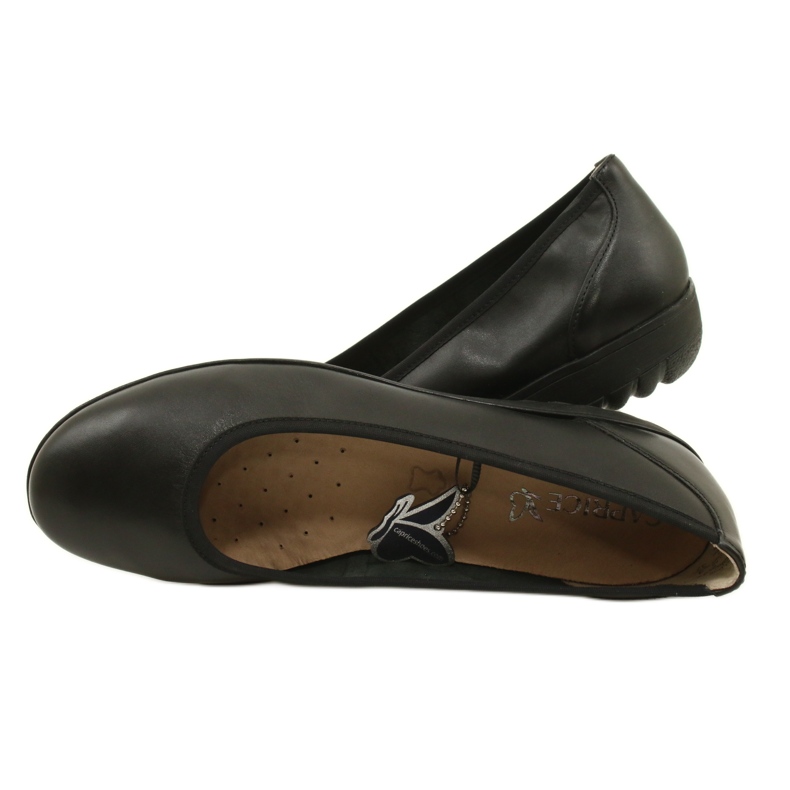 Ballet flats Caprice 9-22161-20 022, width adjustable black 5