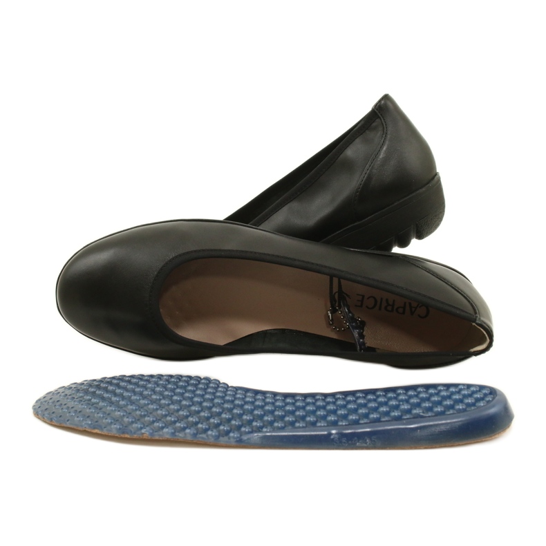 Ballet flats Caprice 9-22161-20 022, width adjustable black 6