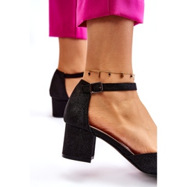 PG1 Fashionable Shiny Low Heel Pumps Black Leilany 2 PG1 Fashionable Shiny Low Heel Pumps Black Leilany 2