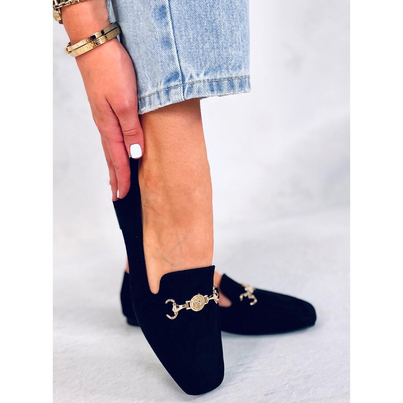 BM Women's Rhona Black buckle loafers 1 BM Women's Rhona Black buckle loafers 1