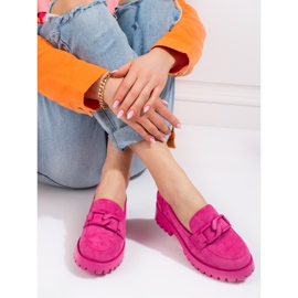 Goodin Shelovet women's fuchsia platform shoes pink 2