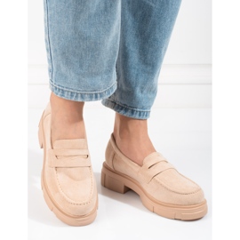 Women's shoes Shelovet beige suede 1