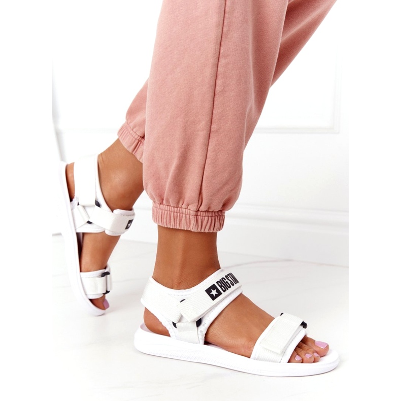 Women's sports sandals Big Star HH274A026 White 2 Women's sports sandals Big Star HH274A026 White 2