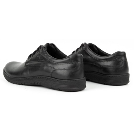 KOMODO Men's Casual leather shoes 921K black 4