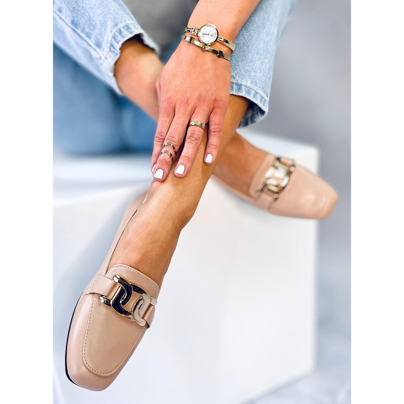 BM Paola Nude women's loafers beige 2 BM Paola Nude women's loafers beige 2