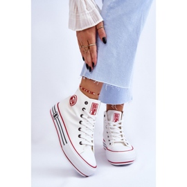 Women's High Textile Platform Sneakers Big Star LL274185 White 1 Women's High Textile Platform Sneakers Big Star LL274185 White 1