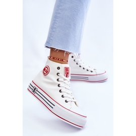 Women's High Textile Platform Sneakers Big Star LL274185 White 2 Women's High Textile Platform Sneakers Big Star LL274185 White 2