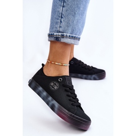 Women's Sneakers With A Colorful Platform Big Star LL274239 Black 2