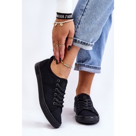 Women's Smooth Low Sneakers Big Star LL274057 Black 1