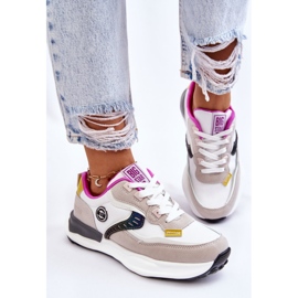 Women's Sports Sneakers Big Star KK274099 White and Beige 1