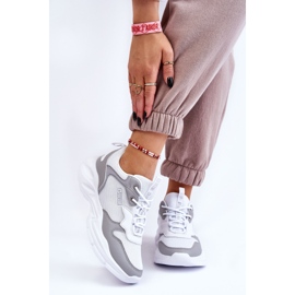 Women's Light Sports Shoes Big Star LL274375 White-Grey 2 Women's Light Sports Shoes Big Star LL274375 White-Grey 2