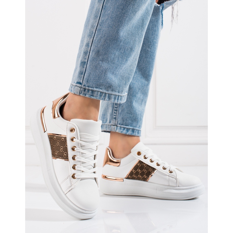 Shelovet white platform sports shoes 1 Shelovet white platform sports shoes 1