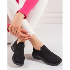 Shelovet platform sports shoes black 1