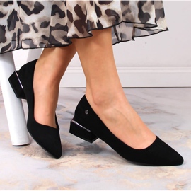 Women's black pointed suede pumps Vinceza 20198 1 Women's black pointed suede pumps Vinceza 20198 1