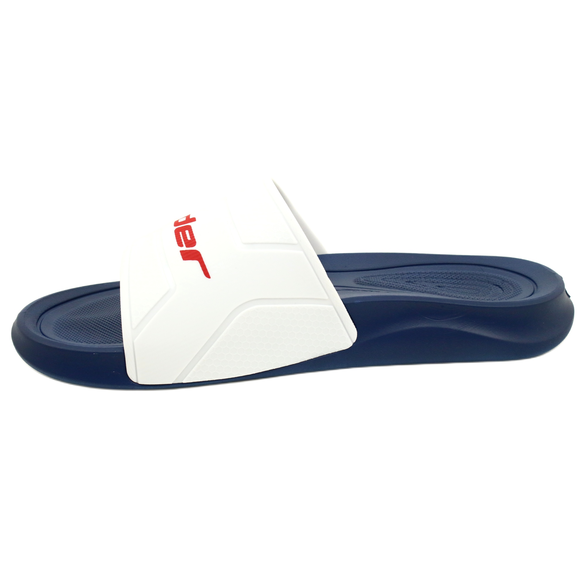 Pool slippers Rider SLIDE AI432 white blue - KeeShoes
