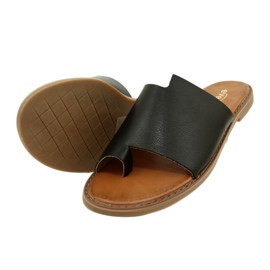 Black flip-flops women's flip-flops Evento 22SD35-4586 Black 3