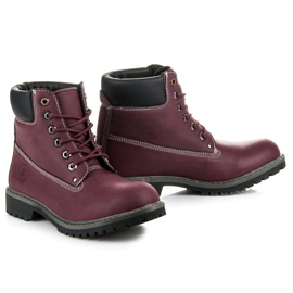 Mckeylor Women's maroon hiking boots red 1