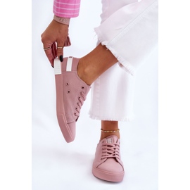 Women's Low Sneakers Big Star LL274040 Pink white 1