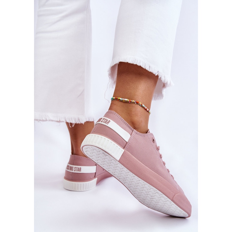 Women's Low Sneakers Big Star LL274040 Pink white 2