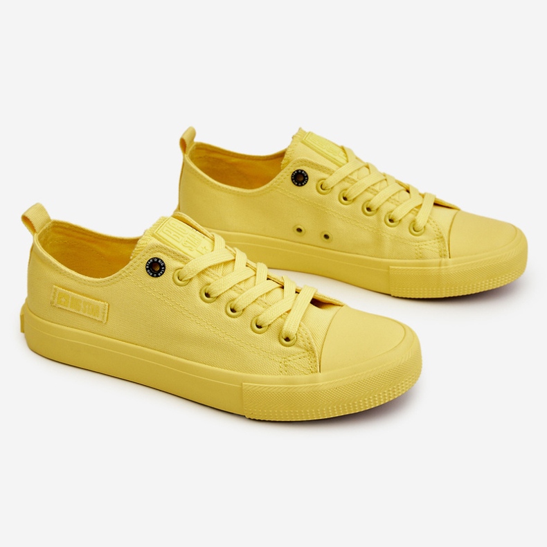 Women's Classic Low Sneakers Big Star LL274026 Yellow 1 Women's Classic Low Sneakers Big Star LL274026 Yellow 1