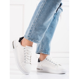 Women's sports shoes Shelovet white with a pattern 1 Women's sports shoes Shelovet white with a pattern 1