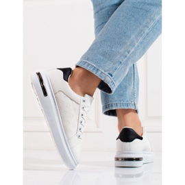 Women's sports shoes Shelovet white with a pattern 2 Women's sports shoes Shelovet white with a pattern 2