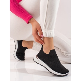 SHELOVET Women's sock sports shoes with black 2